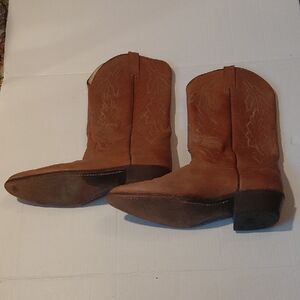 Dan Post El Paso Mens Size 11D Brown Western Cowboy Boots Leather Vintage Knee